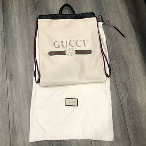 GUCCI
2018 Leather Drawstring Backpack